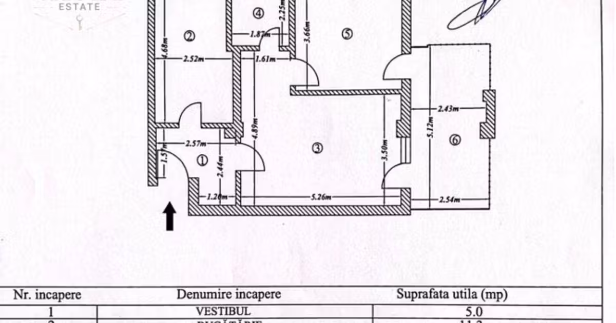 Apartament de vânzare cu 2 camere, mobilat în Fundeni
