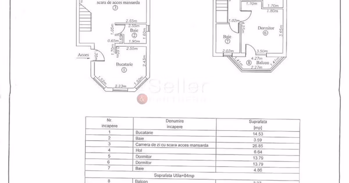 Apartament de vânzare cu 3 camere, mobilat în zona Dârste, Brașov
