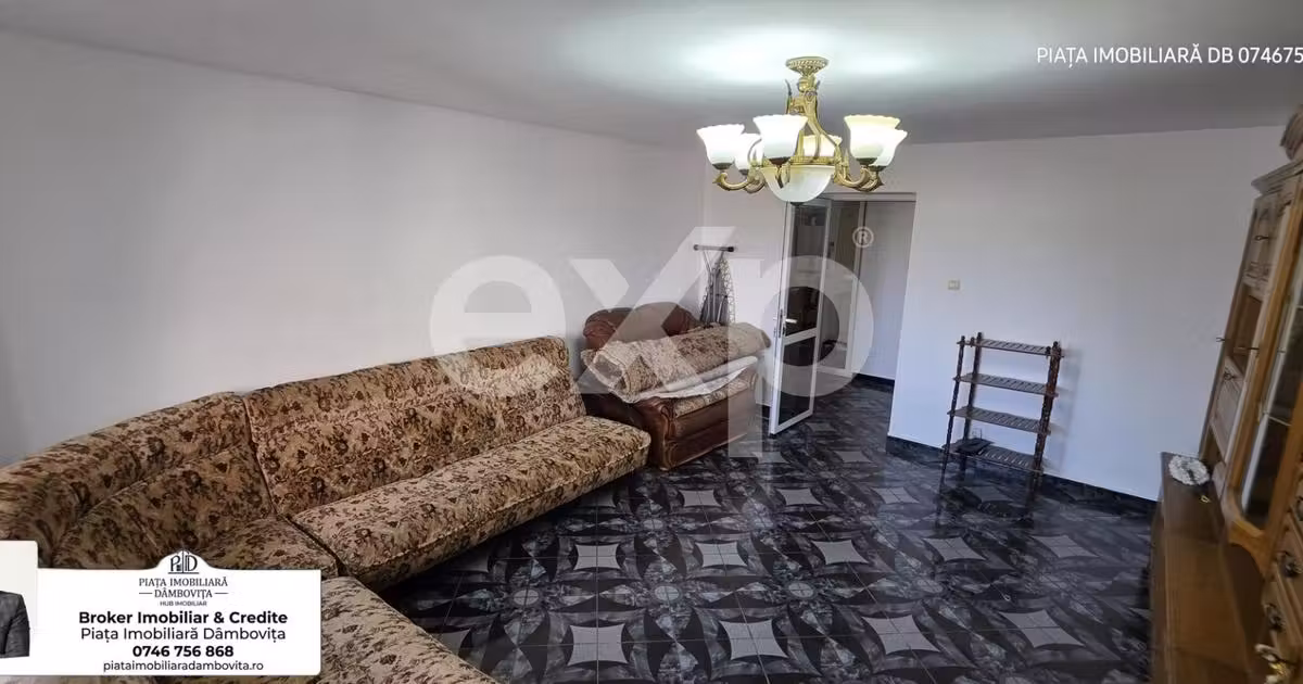 Apartament de vânzare cu 3 camere, mobilat în zona Ultracentral, Târgoviște