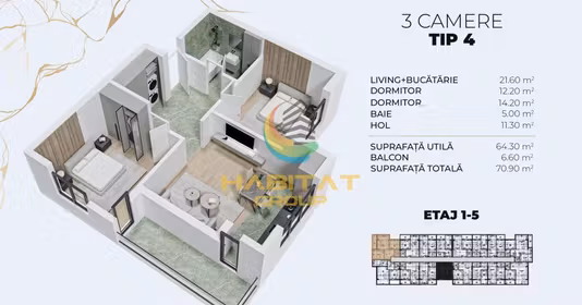 Apartament Nord-Vest