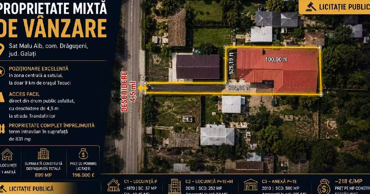 Casă individuală de vânzare cu 6 camere în Drăgănești