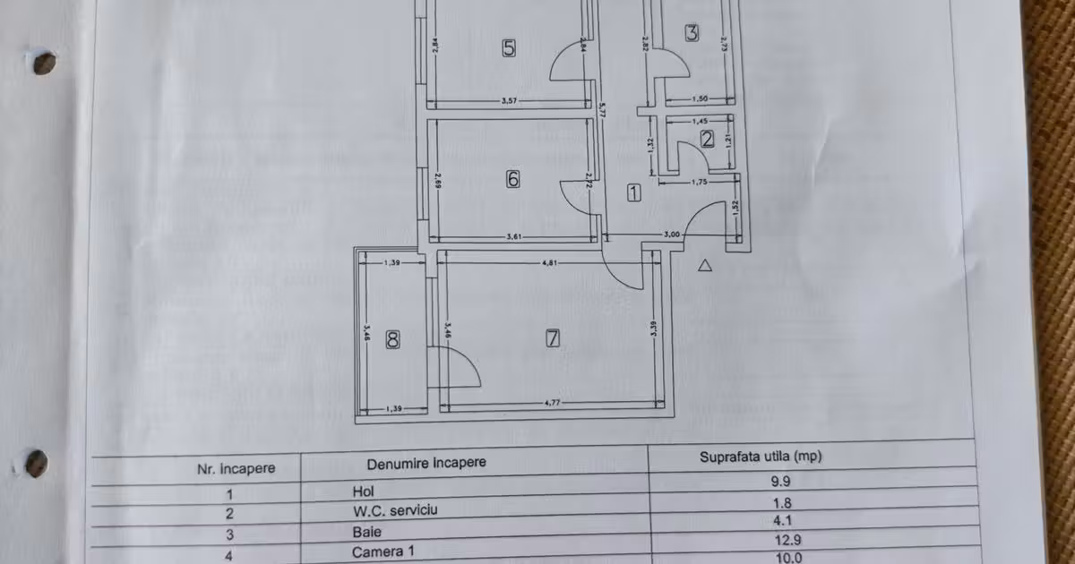 Apartament de vânzare cu 3 camere în zona Faleza Nord, Constanța