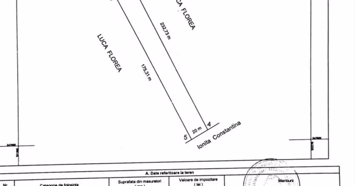 Teren Construcții intravilan de vânzare de 4852 mp, în zona Centura Nord, Sector 1
