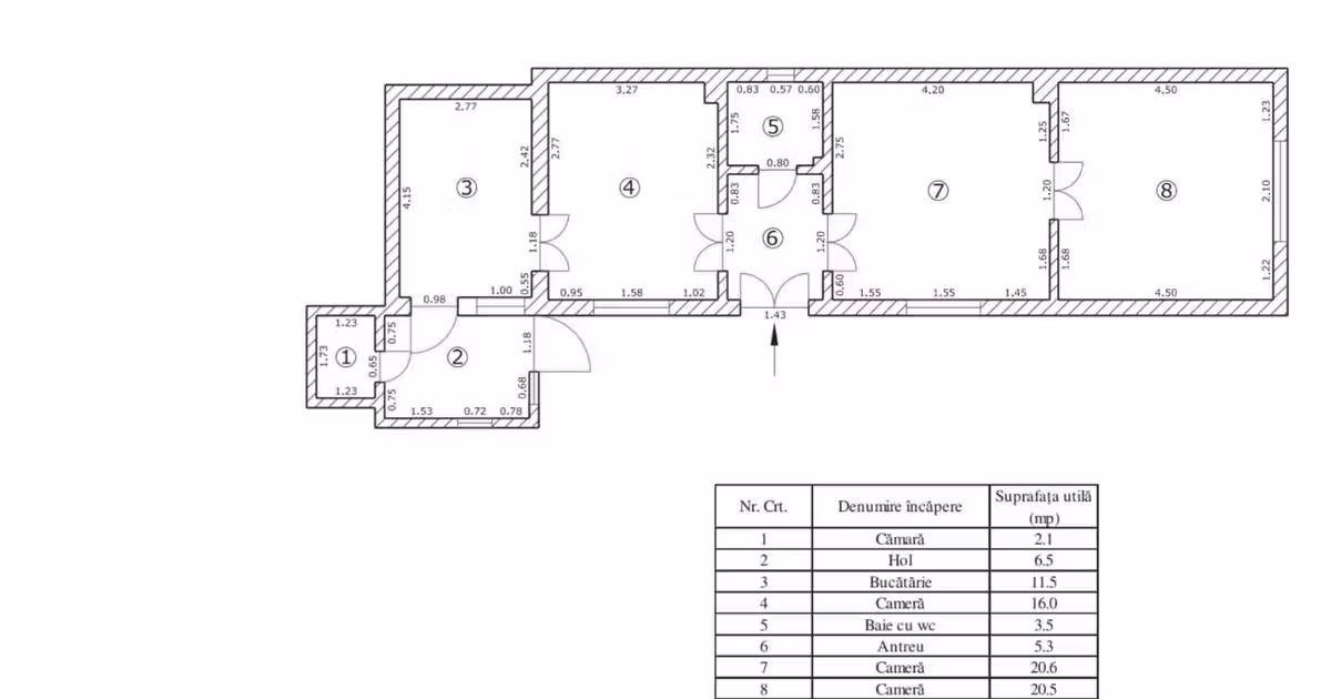 Apartament de vânzare cu 3 camere în zona Schei, Brașov