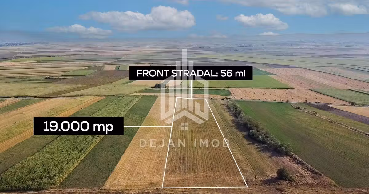 Teren agricol extravilan de vânzare de 19000 mp, în Ghidfalău