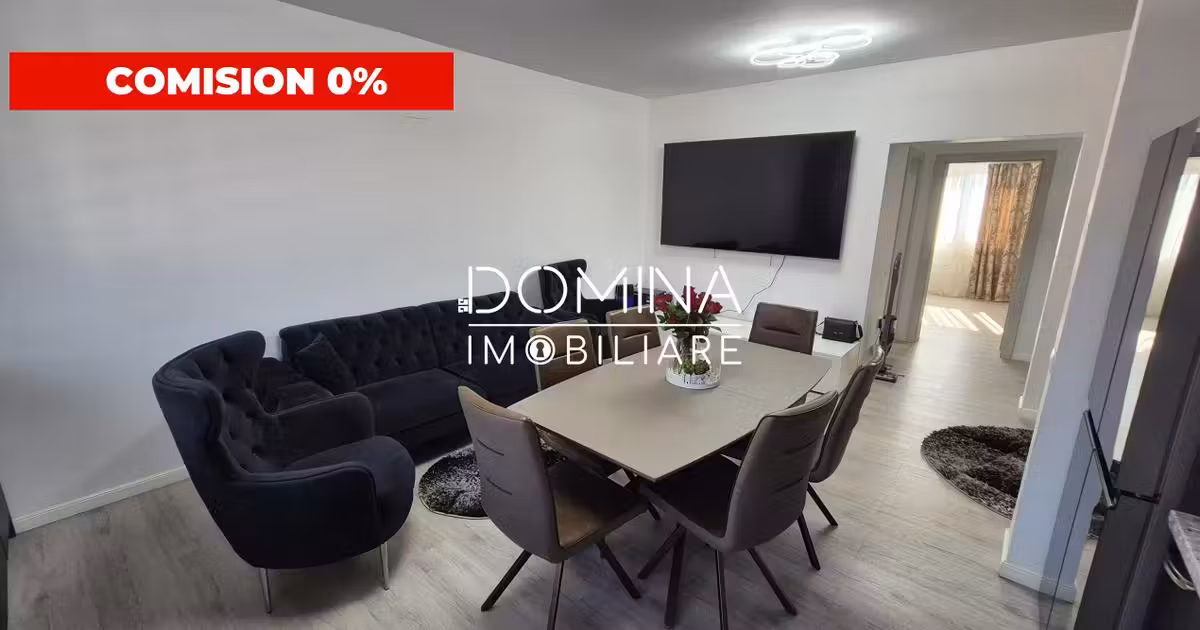 Apartament de vânzare cu 3 camere, mobilat în zona Primăverii, Târgu Jiu