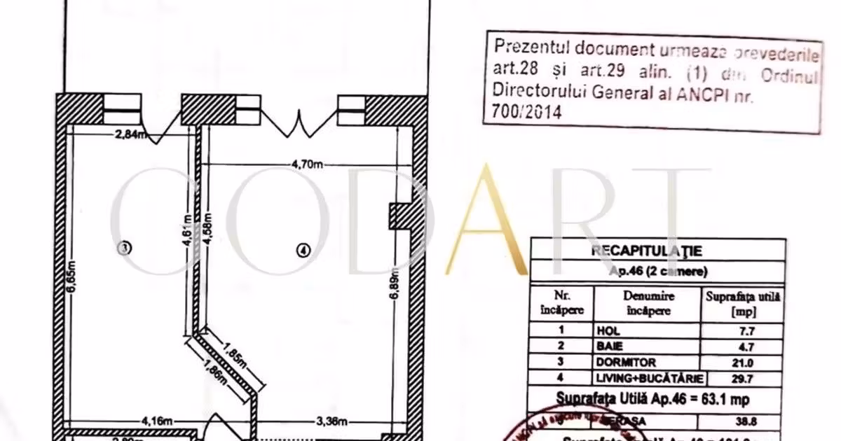 Apartament de vânzare cu 2 camere, mobilat în zona Herăstrău, Sector 1