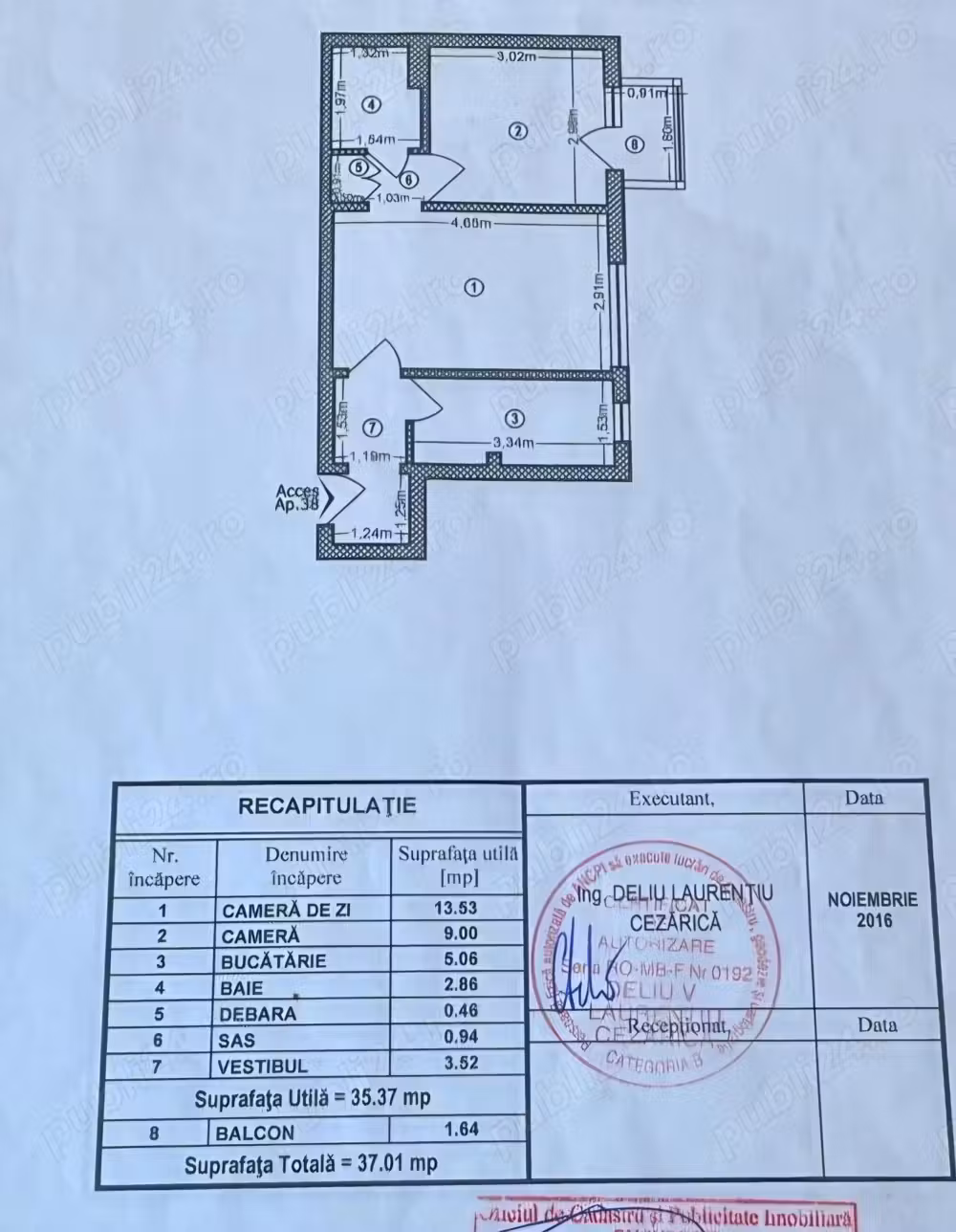 Vând apartament din motive de sănătate ferentari cu toate actele la zi