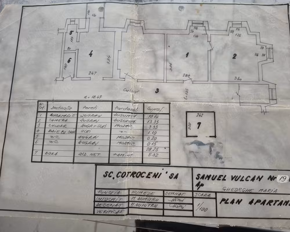 2 camere etaj 3 zona Sebastian,13 septembrie , Urgent Vânzarea