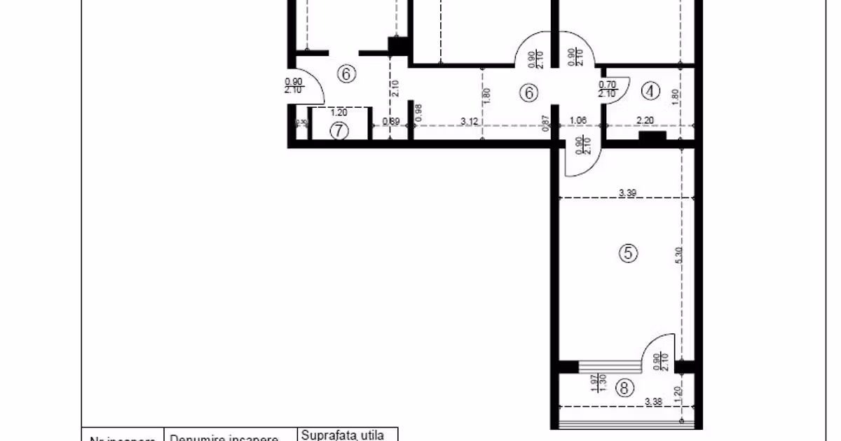 Apartament de vânzare cu 3 camere în zona Alexandru cel Bun, Iași