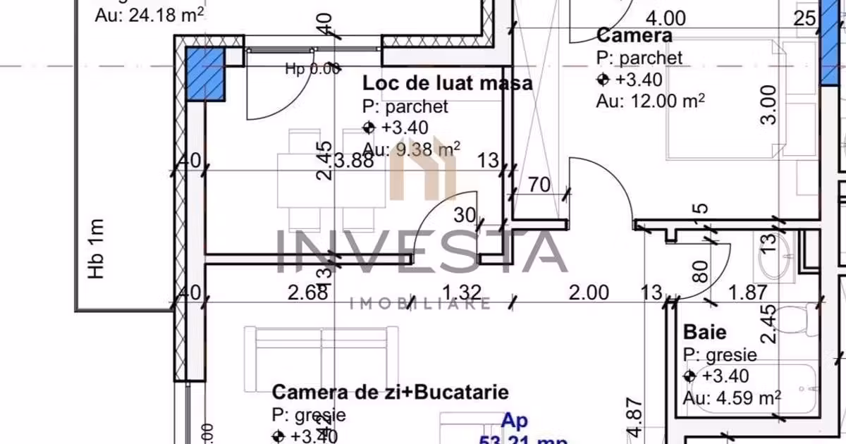 Apartament de vânzare cu 3 camere în zona Între Lacuri, Cluj-Napoca