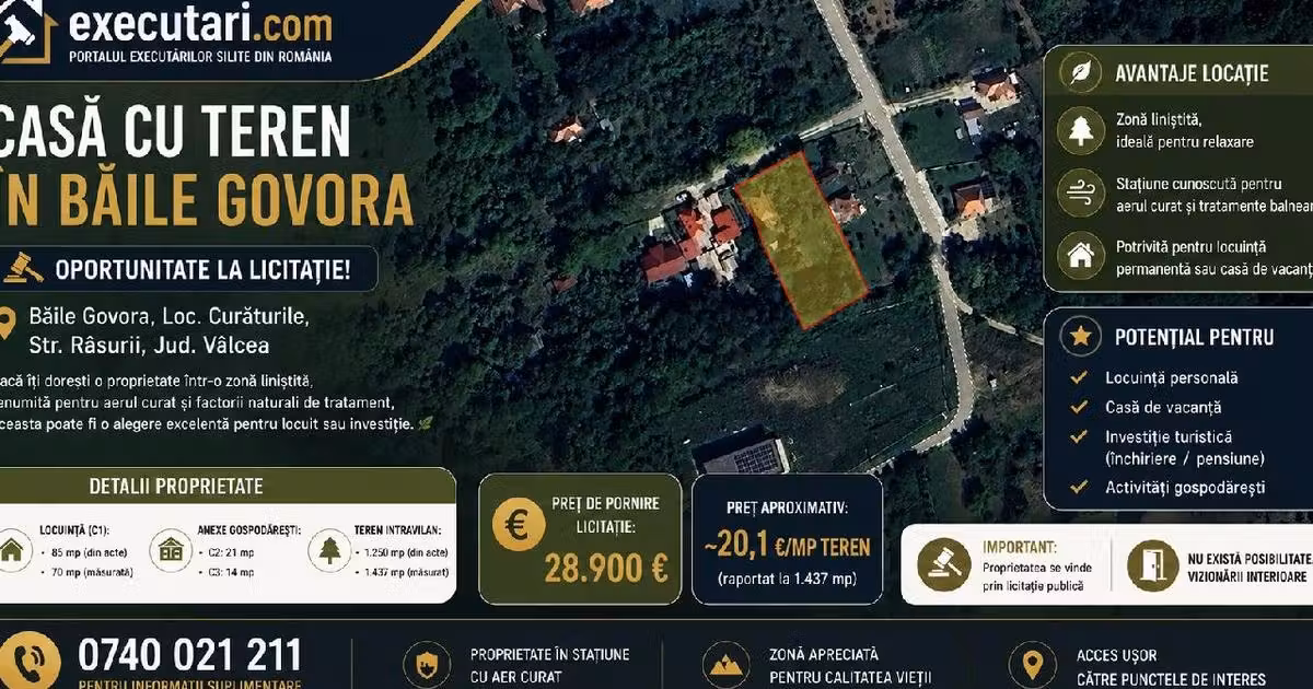 Casă individuală de vânzare cu 3 camere în Curăturile