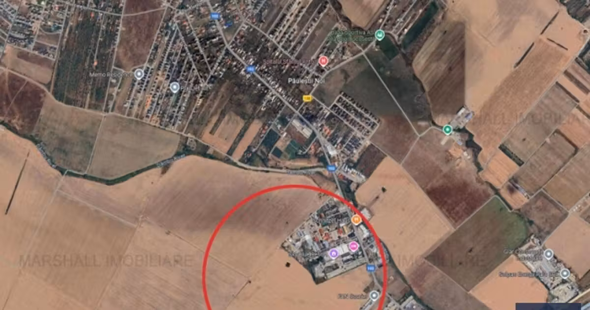 Teren Construcții extravilan de vânzare de 7300 mp, în Păuleștii Noi