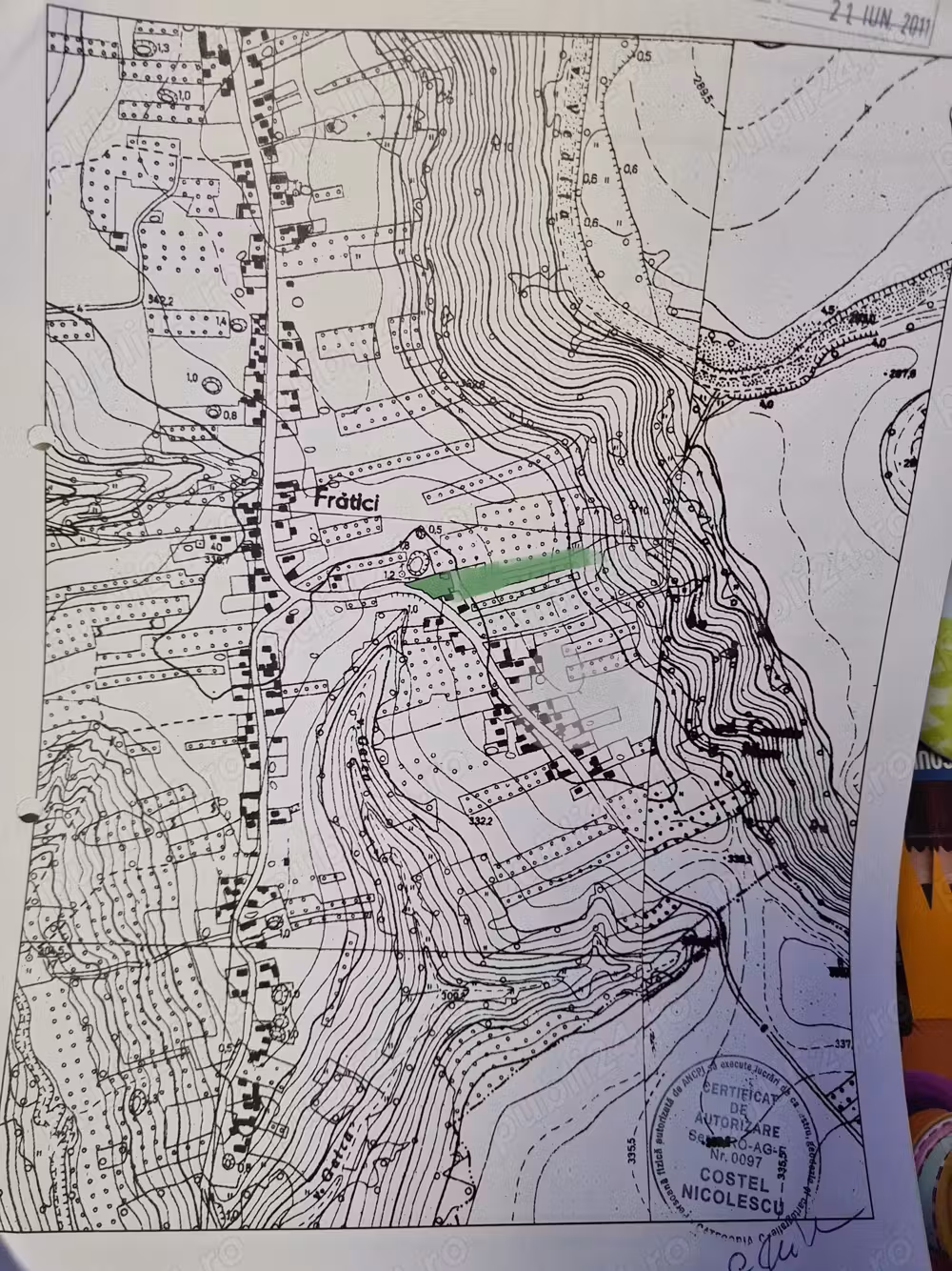 Teren cu iaz cca.5000m in Fratici, Vedea judetul Arges