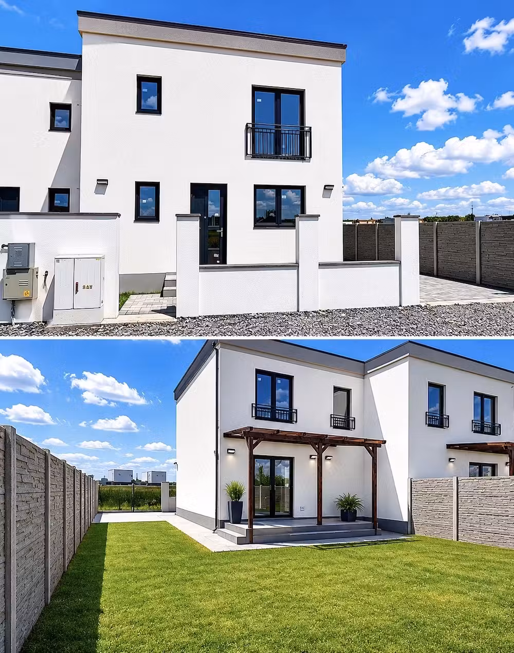 Duplex la cheie- Mosnita - asfalt- toate utilitățile