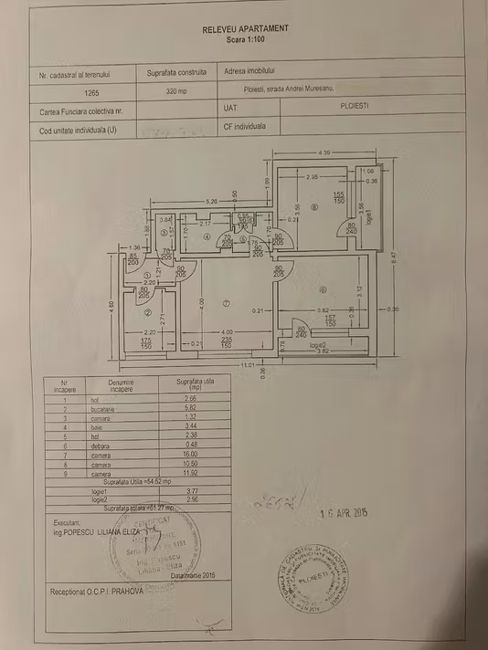 Apartament Cina