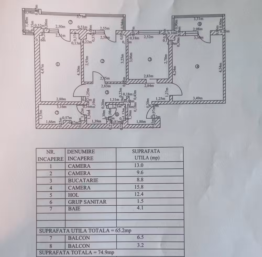 Apartament 3 Camere Faleza