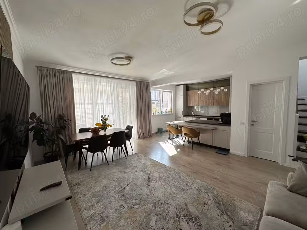 Duplex de lux, P+E, 120 mp, 5 camere, 3 băi, bine poziționat, Giroc, comision 0%