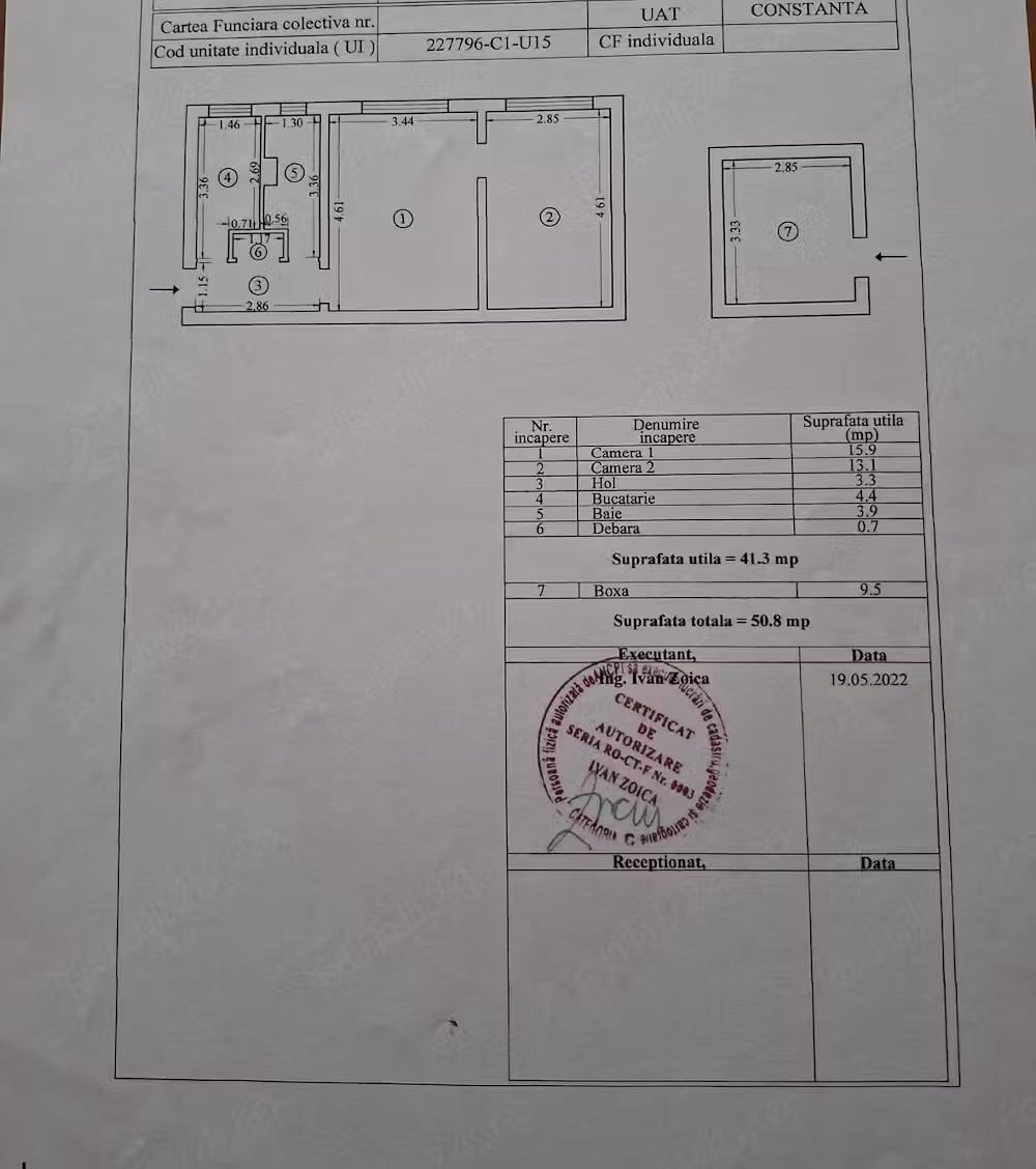 Apartament · 2 camere · 51 m², Tomis Nord, Constanța