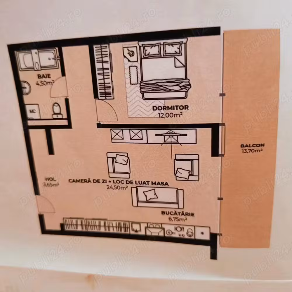 Vând apartament nou