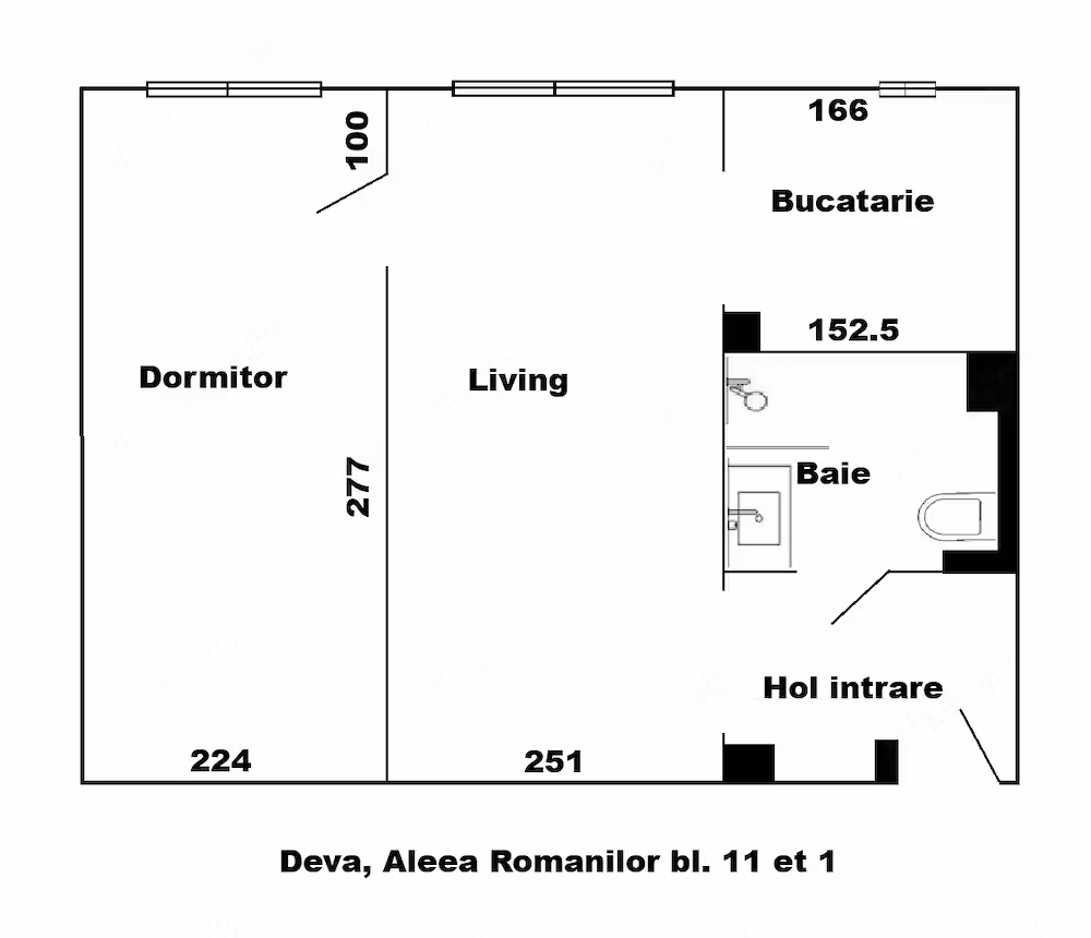 Apartament 2 camere complet renovat | 32 mp | Etaj 1 | Centrală proprie (2025)