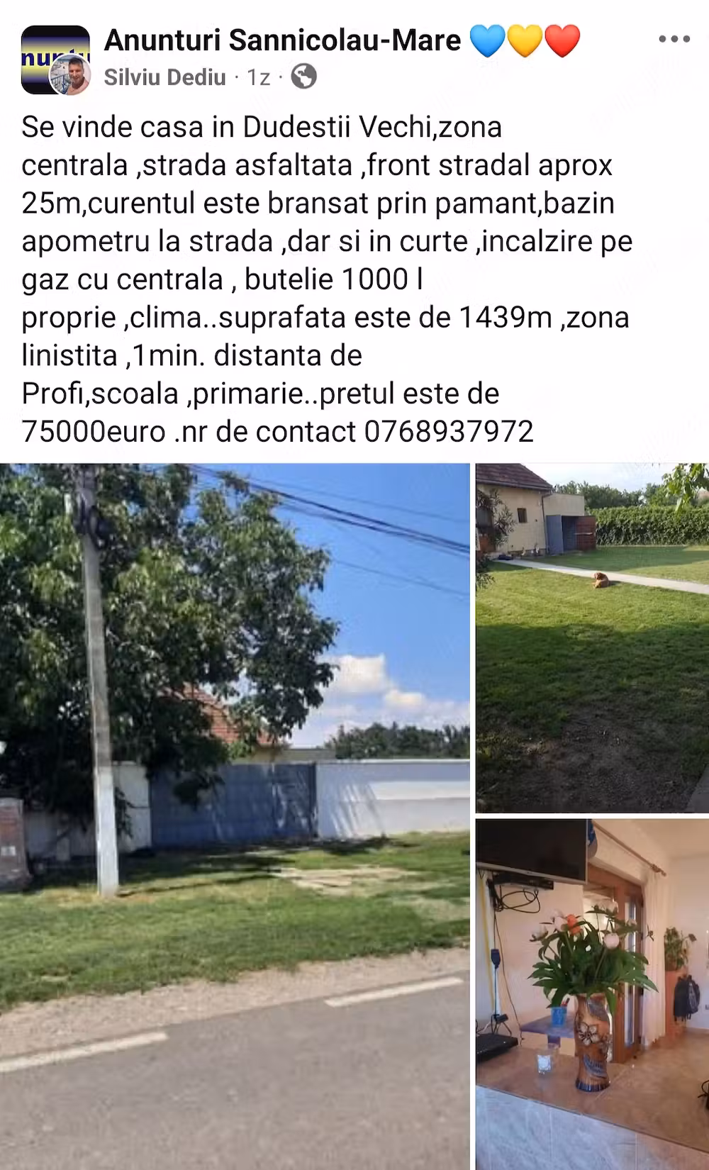 De vanzare casa in Dudestii vechi nr 515 B