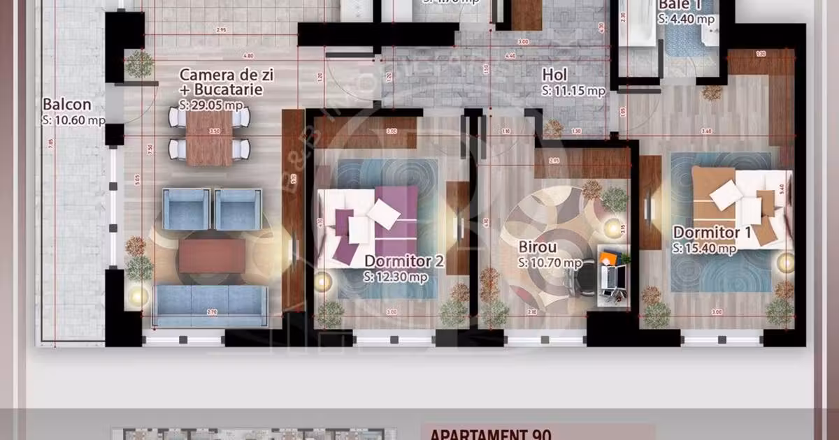 Apartament de vânzare cu 4 camere în zona Theodor Pallady, Sector 3