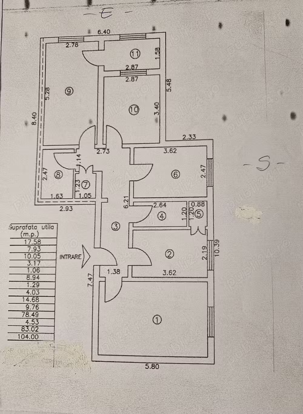 Vind ap. 4 camere decomandate,2 bai, contorizat.