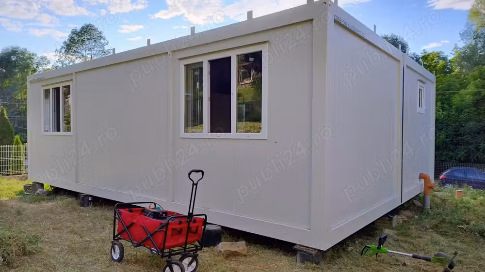 Casa modulara noua 48mp, varianta izolata termic, cu instalatii electrice si sanitare