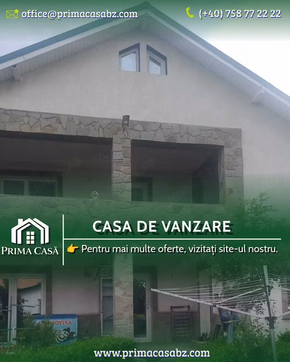 Proprietate deosebita in Spataru BZ   SC-240mp si teren 1000mp   Pret: 150.000  neg. Tip imobil: Cas