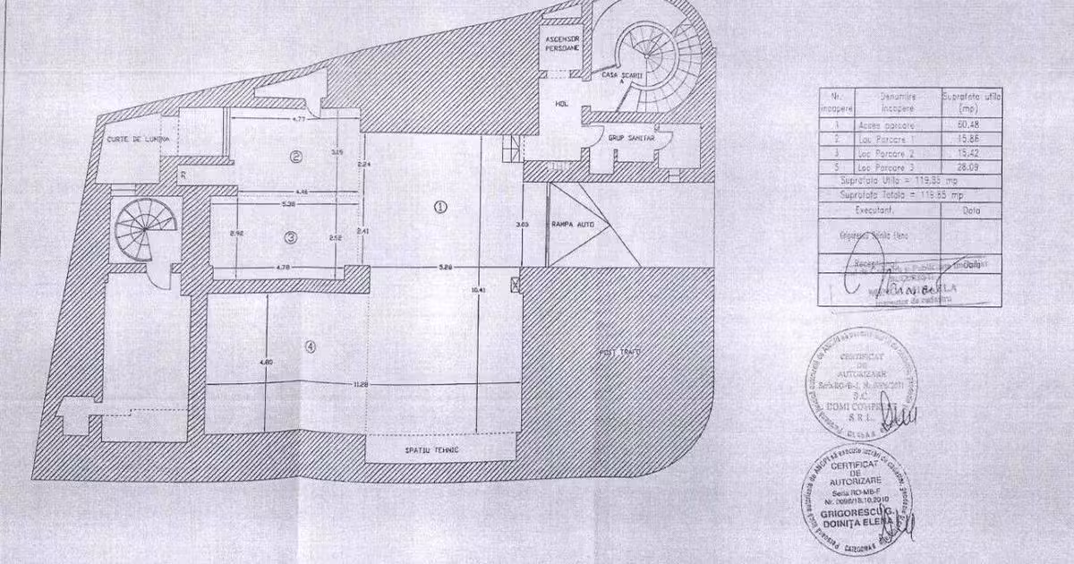 Birou · 1110 m², Unirii, București