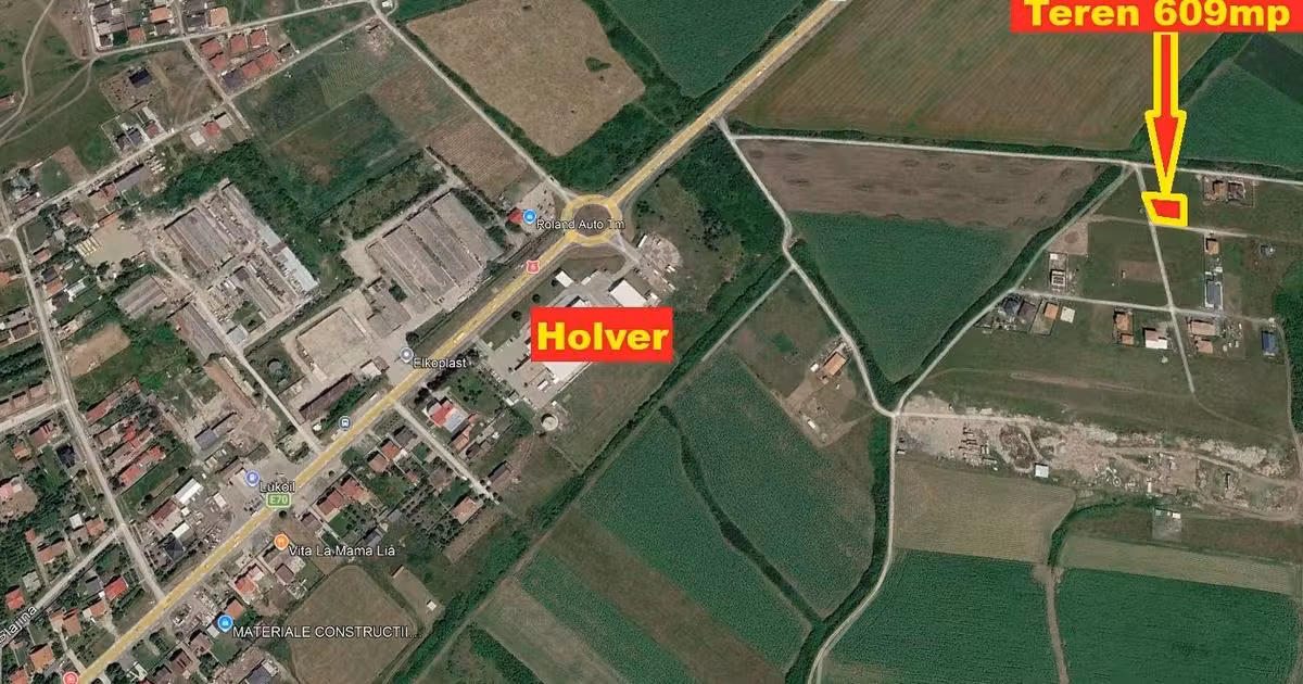 Teren Construcții intravilan de vânzare de 609 mp, în Remetea Mare