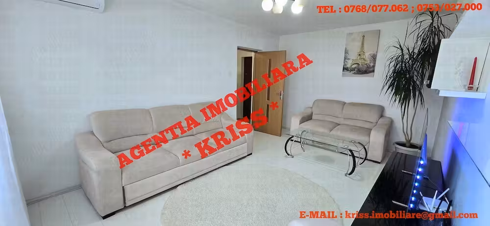 SUPER OFERTĂ! Apartament 3 Camere EXERCIȚIU-BIBESCU Cf1 Decomandat Et. 1 Renovat Mob. Utilat Complet