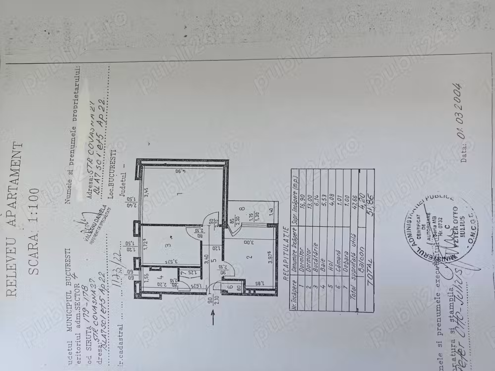 Berceni, P-ța Covasna, 2 camere