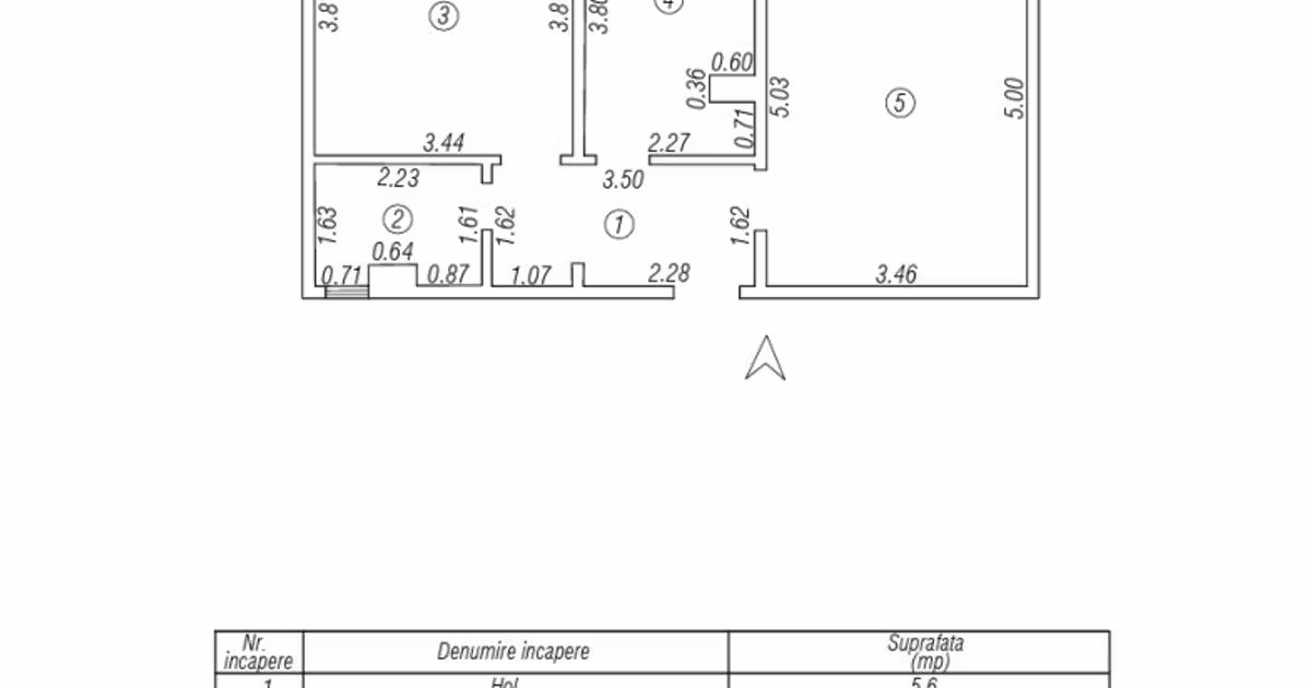 Apartament de vânzare cu 2 camere în zona Tomis Nord, Constanța