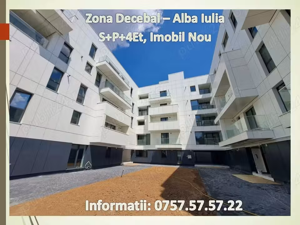 P-ta Alba Iulia - Decebal, Imobil 2025, S+P+4 Etaje, lift, retras de la bulevard