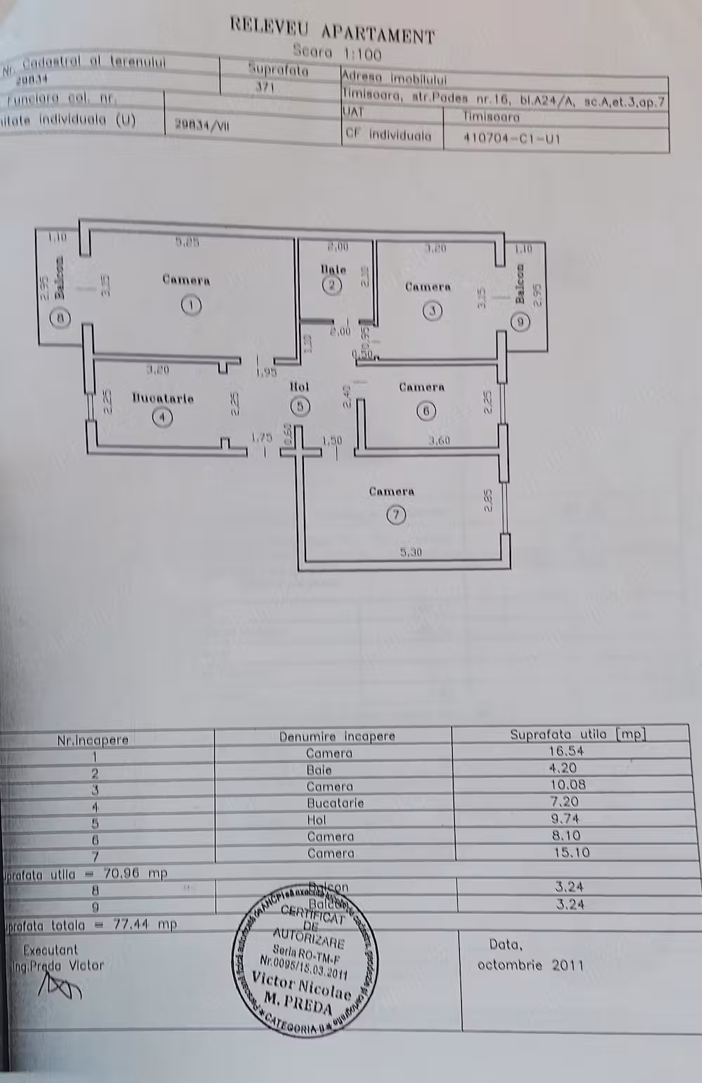 Apartament 4 camere Lipovei Timișoara