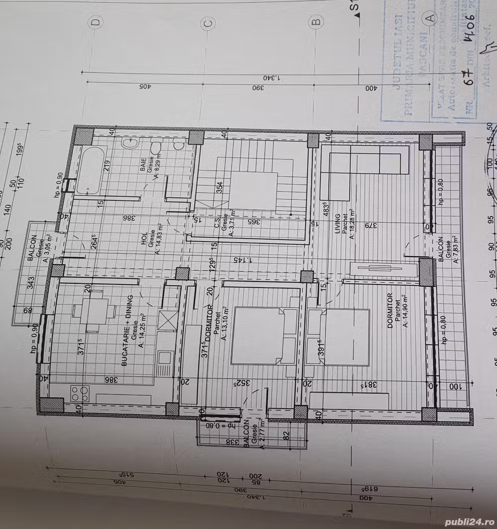 Apartament 3 camere