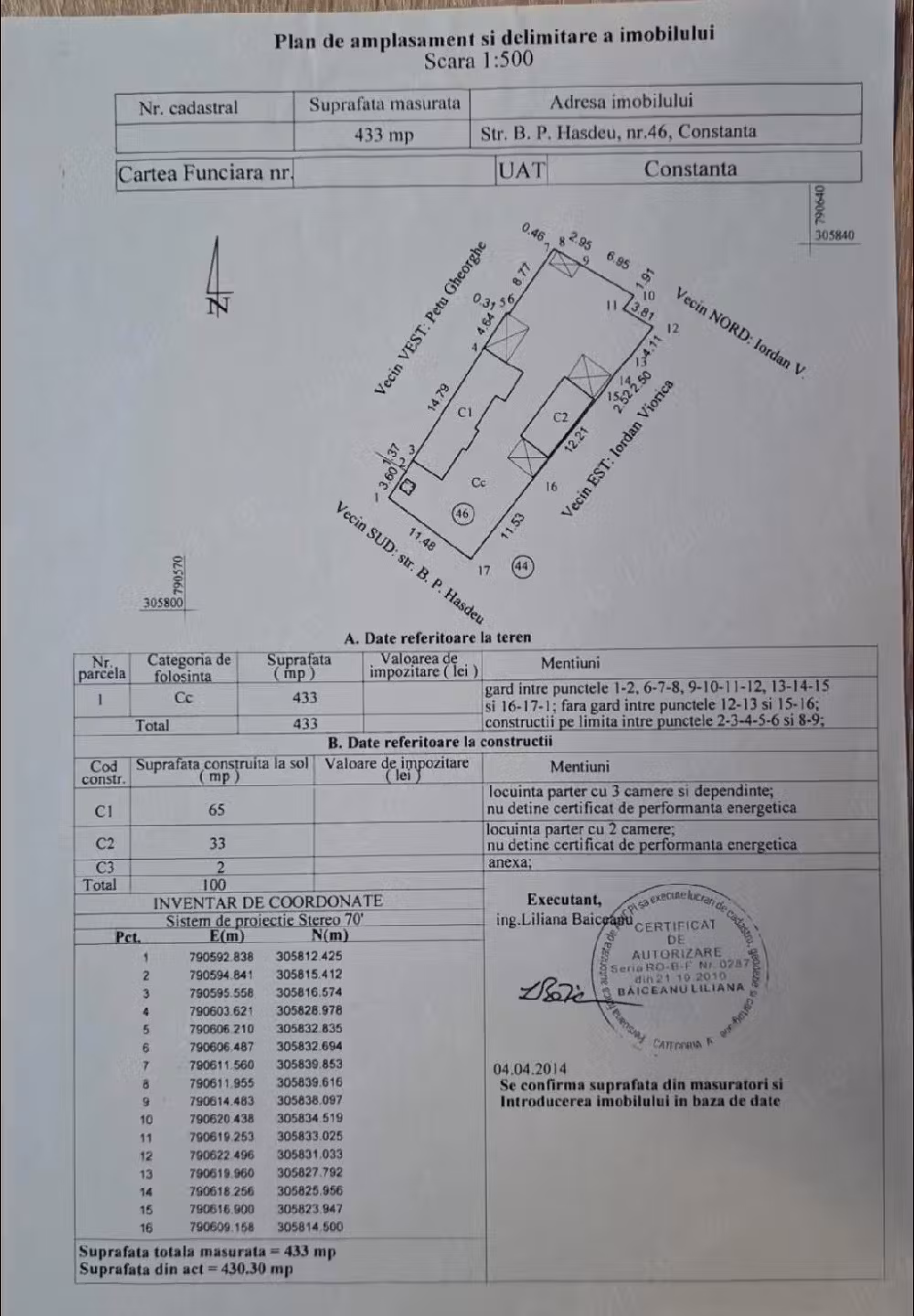 Vand casă Bătrânescă cu Teren zona dacia Hașdeu
