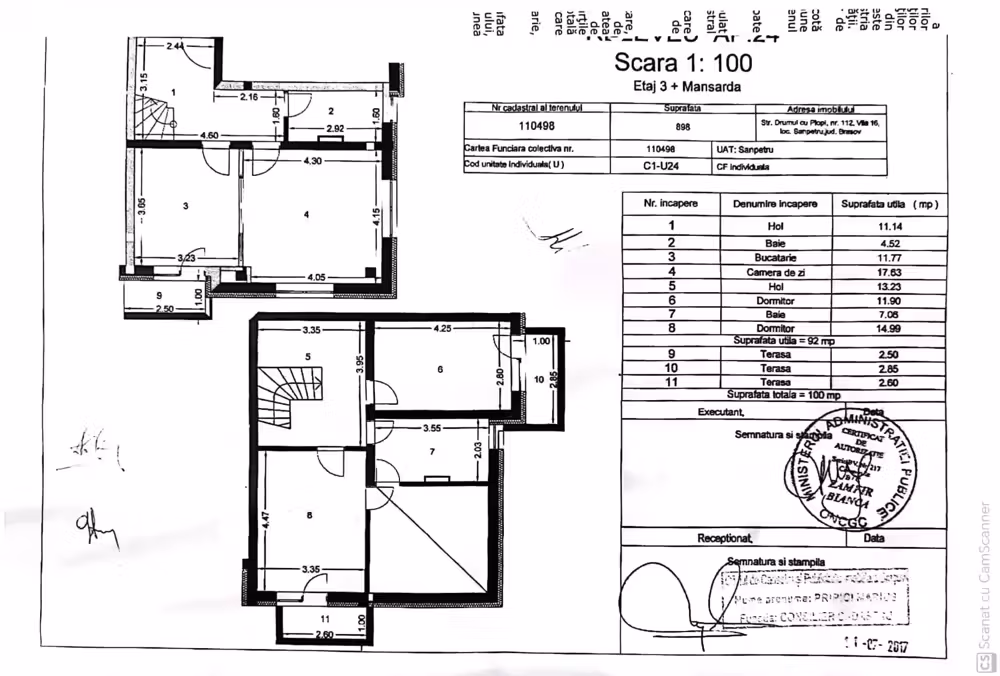 Apartament 3 camere Sanpetru