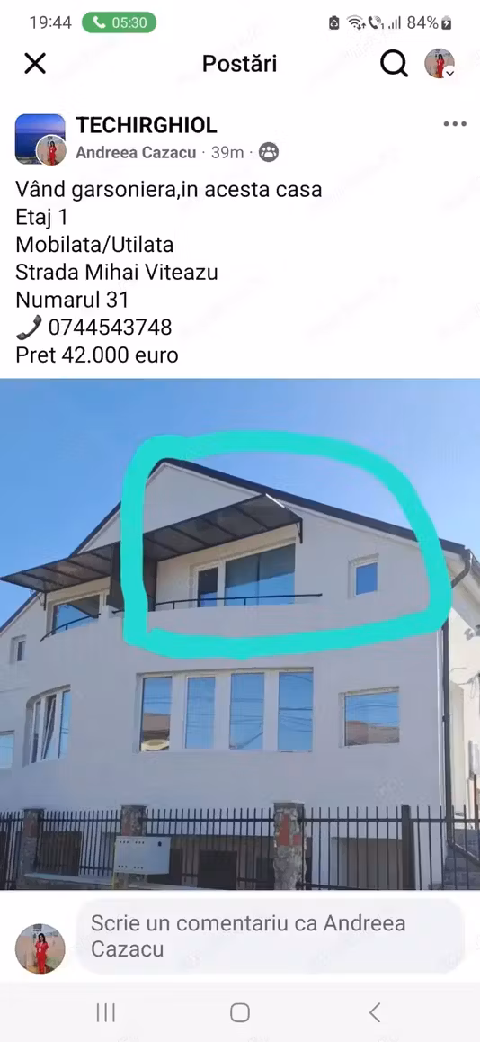Garsonieră Techirghiol