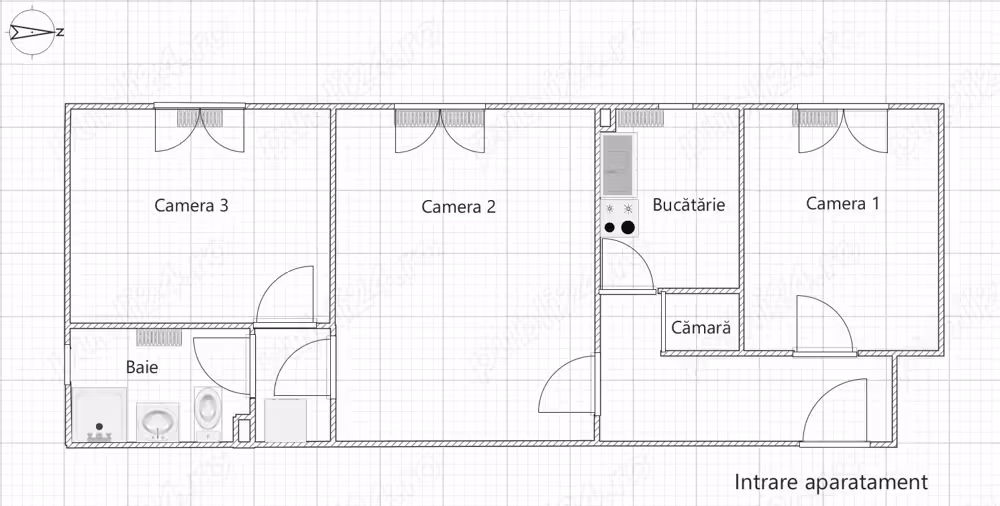 Proprietar vand Apartament 3 camere Cetate - Bd. Transilvaniei