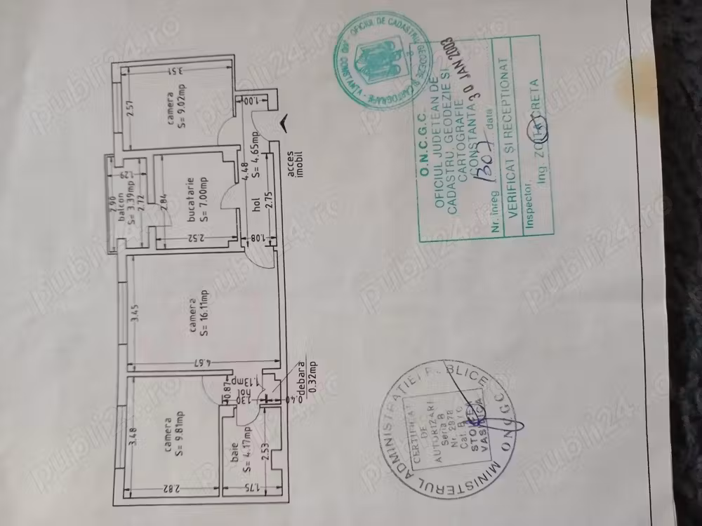 3 Camere Semidecomandat etaj 3 4 confort1 Navodari Sud 56Mp