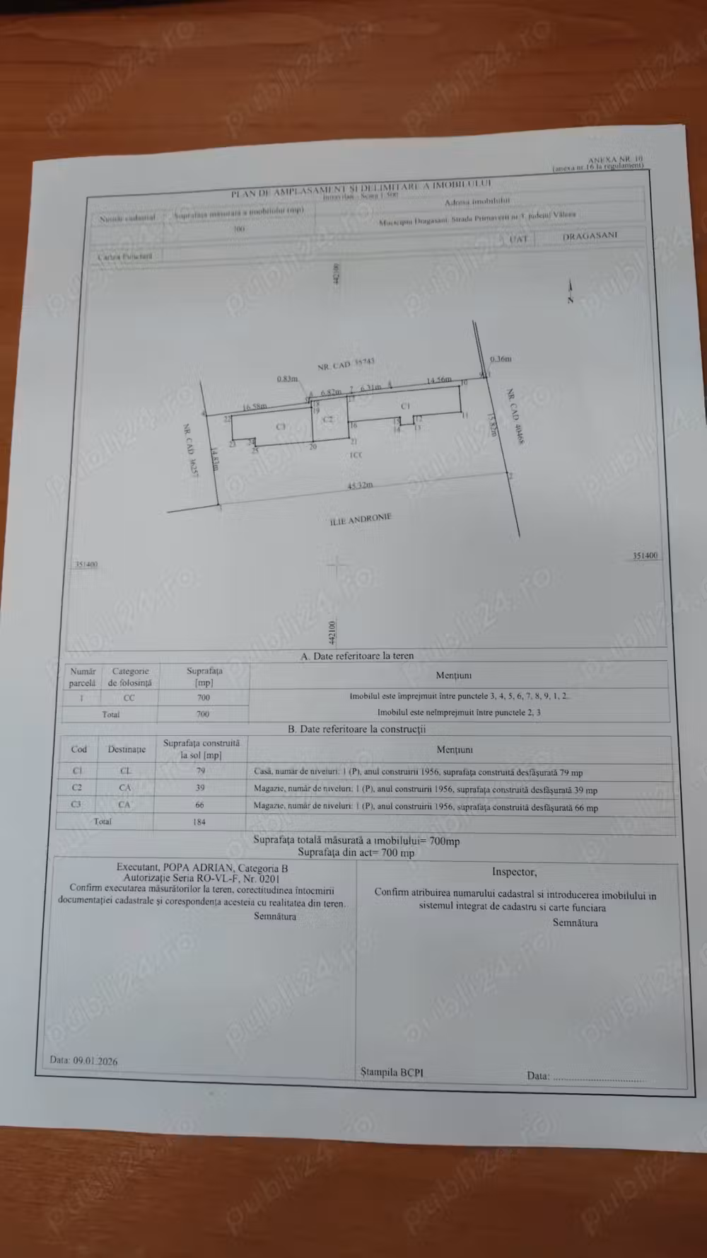 Vand casa in orasul Dragasani, Valcea