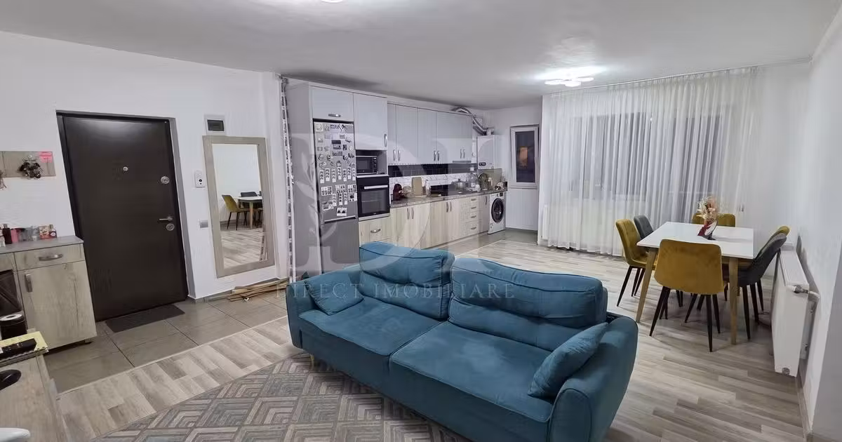 Apartament de vânzare cu 2 camere, mobilat în Florești