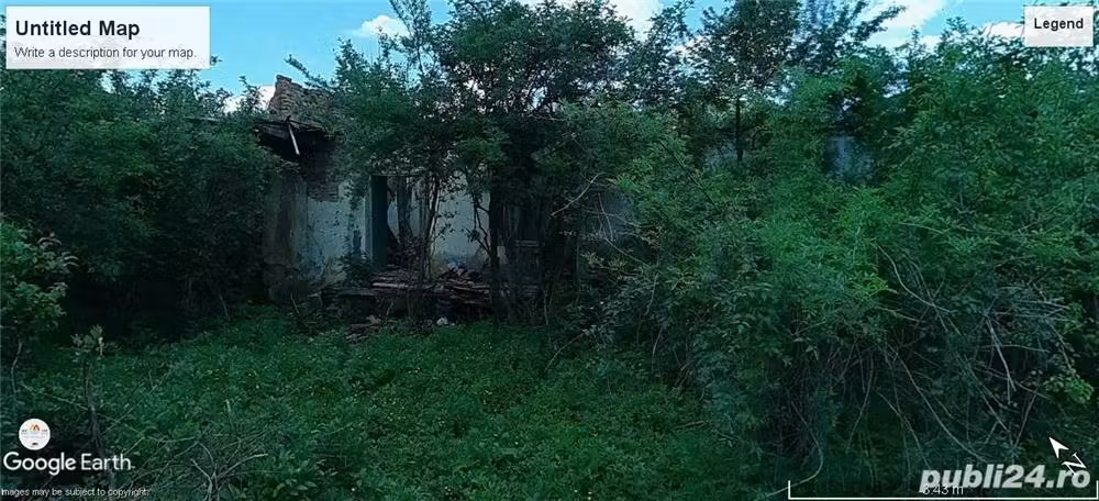 Vand loc de casa (casa demolabila) in sat Stejareni, comuna Danes, la 10km de Sighisoara.