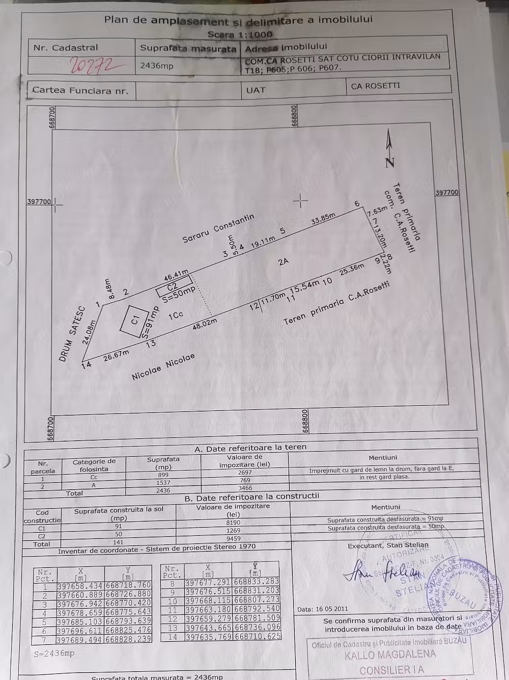 Casa 3 camere, garaj+ anexe- Buzau CA Rosetti-Cotu Ciorii