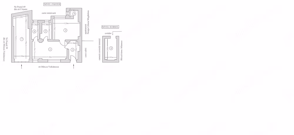 Vand cota parte 50% apartament 2 camere si garaj + boxa subsol str. Mircea VULCANESCU 61 BUCURESTI
