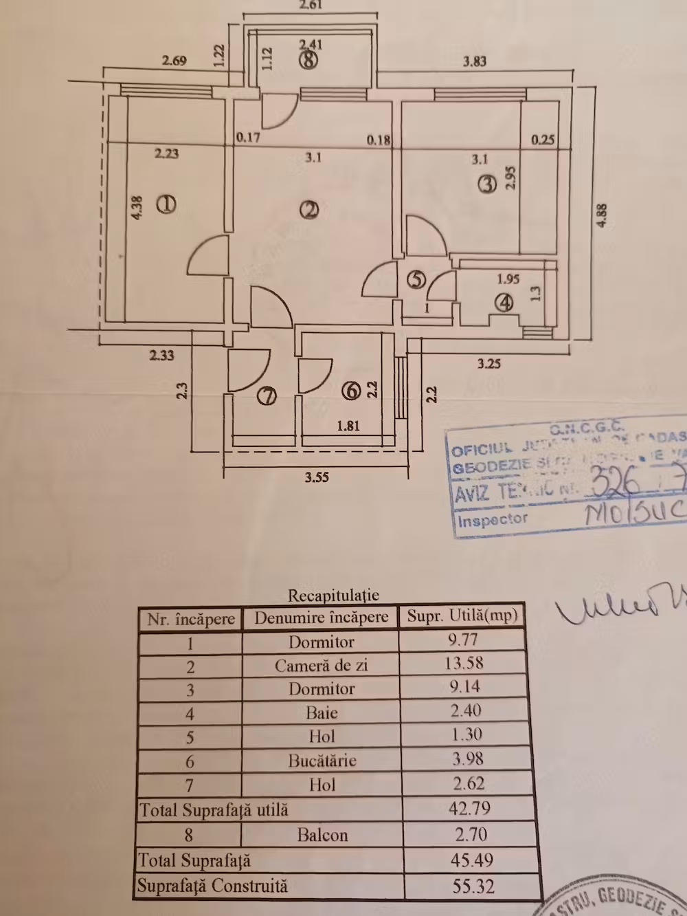 Vanzare apartament 3 camere