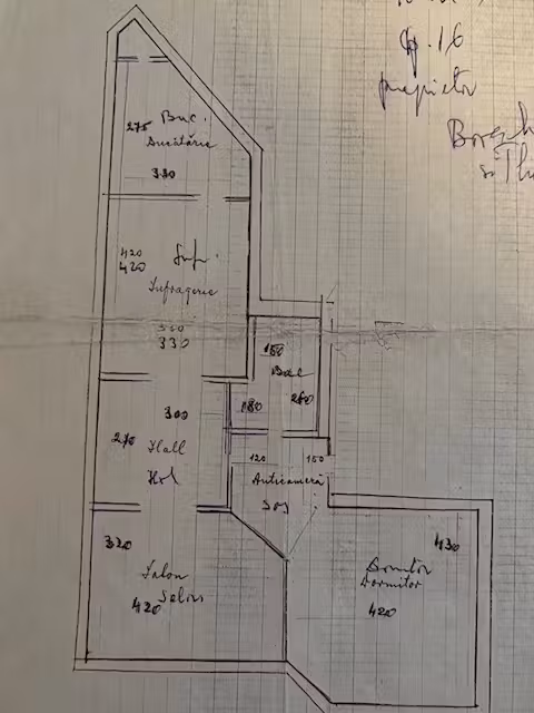 3 camere în Centrul Vechi (zona CEC) 72 mp direct proprietar